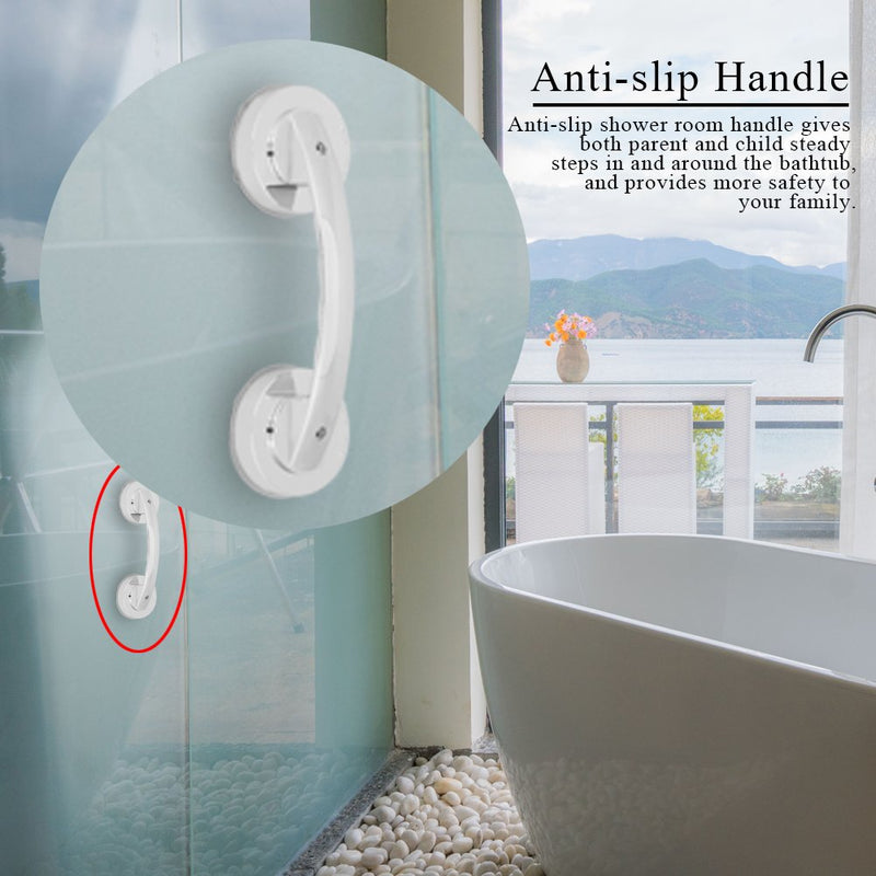 [Australia] - Bathroom Grab Bar Anti-Slip Handrail Bathroom Bathtube Shower Safety Support Rail with Super Strong Suction Cup for Elderly, Seniors, Handicap and Disabled 