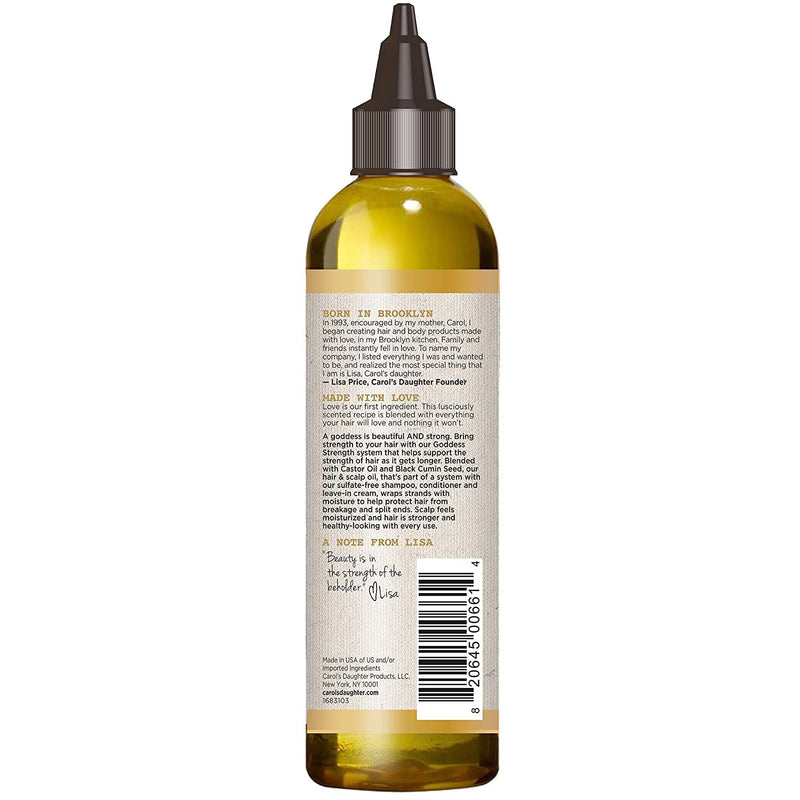 [Australia] - Carol’s Daughter Goddess Strength 7 Oil Blend Hair & Scalp Oil, Hair Product and Treatment Made with Castor Oil, Olive Oil, Vitamin E, Jojoba Oil- For Wavy, Curly, Coily, Natural Hair, 4.2 fl oz Hair Oil 
