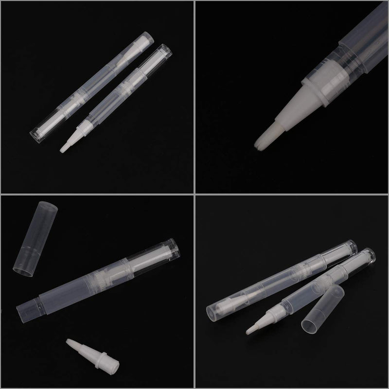 [Australia] - 20Pcs Transparent Twist Pens,3ml Nail Twist Pens Empty Transparent Nail Oil Pen with Brush Empty Cuticle Oil Pen Cosmetic Container Pen for Lip Gloss Eyelash Growth Liquid 