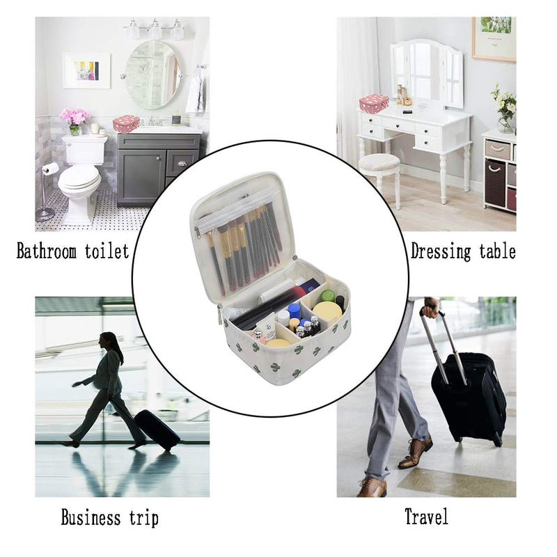 [Australia] - Portable Cosmetic Travel Bags for Women Girls Organizer,Travel Makeup Bags Multifunction Cases Toiletry Bags Multiple Styles Multiple Colors (White-B) White-B 