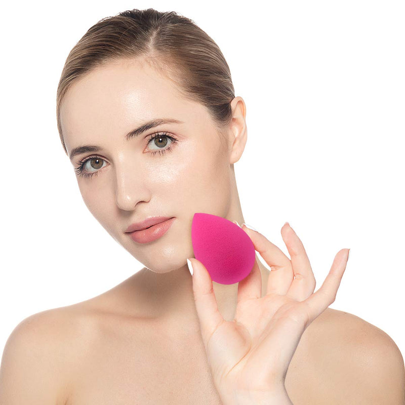 [Australia] - Makeup Sponge 4 Pack, Professional Beauty Sponges Set, Makeup Sponge Blender, Foundation Blending Sponge for Dry & Wet Use, Multi-colored 