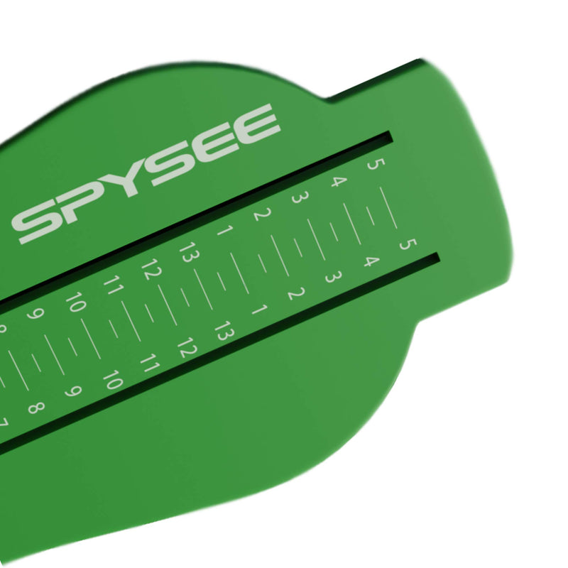 [Australia] - Kids Foot Measurement Device US SIZES | Professional Foot Gauge Kids Measuring Shoe Sizer for 0-8 Years Old Use (GREEN) 
