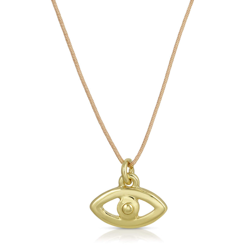 [Australia] - Lucky Feather Evil Eye Necklace for Women - 14k Gold Dipped Dainty Evil Eye Charm Jewelry, Presented on Sentimental Message Card Makes an Ideal Gift for Women and Teen Girls 