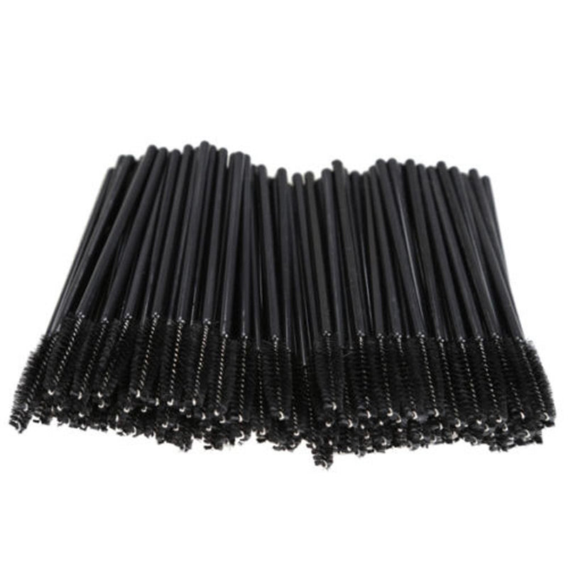[Australia] - yueton Pack of 100 Disposable Eyelash Brushes Wands Mascara Applicator 