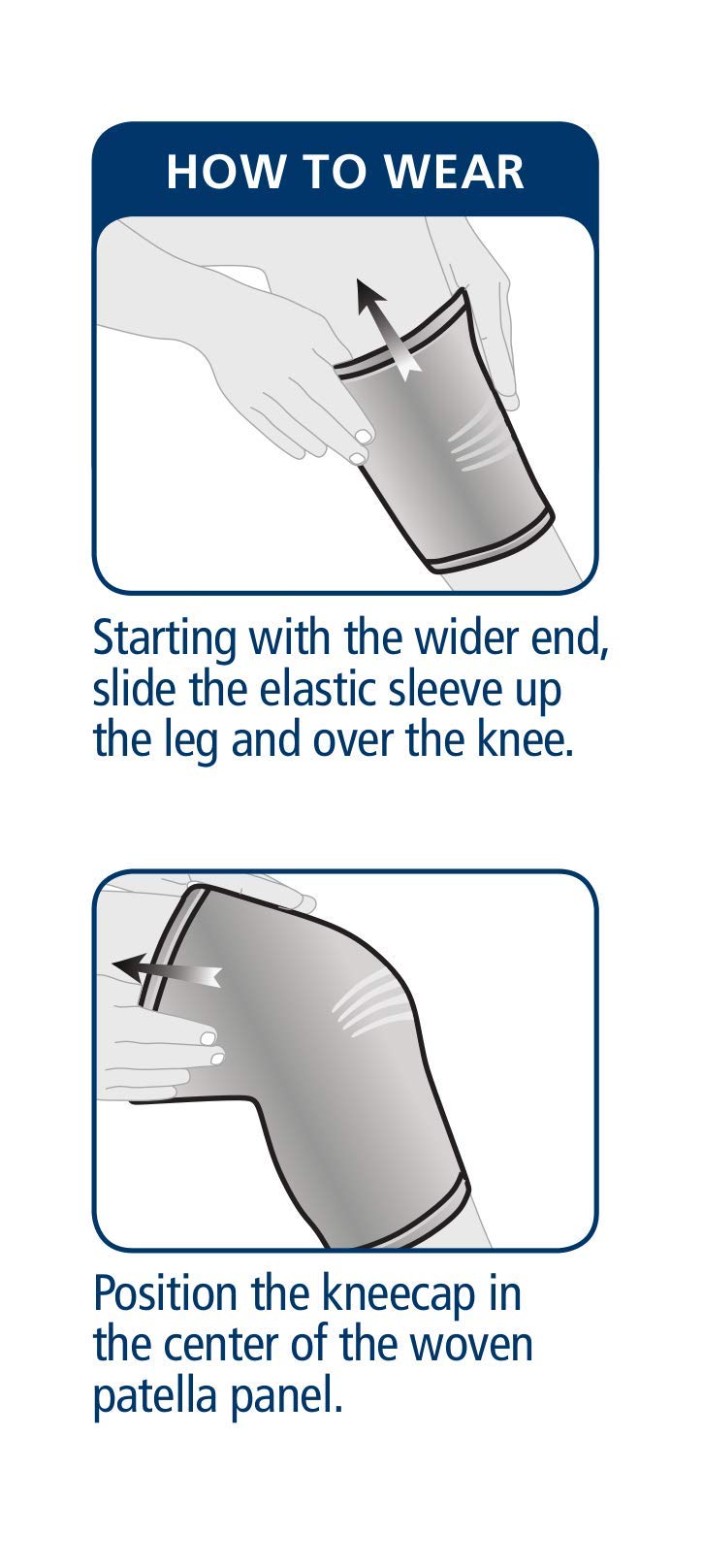 [Australia] - Elastic Knee Sleeve, Compression Knee Sleeve, Knee Brace, Left or Right (X-Large) X-Large 