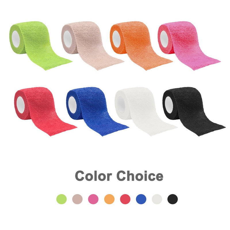 [Australia] - GooGou Self Adherent Wrap Bandages Self Adhering Cohesive Tape Elastic Athletic Sports Tape for Sports Sprain Swelling and Soreness on Wrist and Ankle 8PCS 2 in X 14.7 ft (White) White 