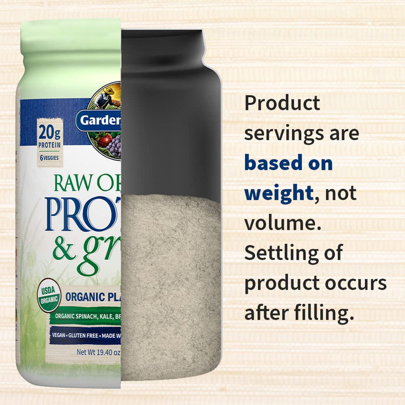 [Australia] - Garden of Life Raw Organic Protein & Greens - Vanilla - Vegan Protein Powder for Women and Men, Plant Protein, Pea Protein, Greens & Probiotics - Dairy Free, Gluten Free Low Carb Shake, 20 Servings 20 Servings (Pack of 1) 