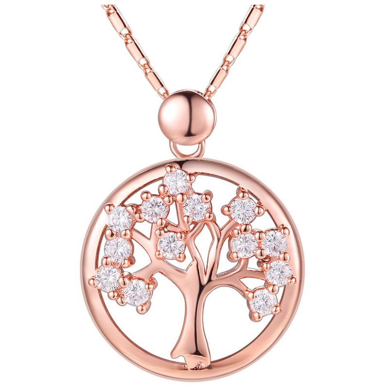 [Australia] - Tree of Life Necklace for Women - Tree of Life Earrings for Women - Silver / Gold / Rose Gold Jewelry Set for Women/ Teenagers - Symbol for Life, Positive Energy, Good Health - Mall of Style 