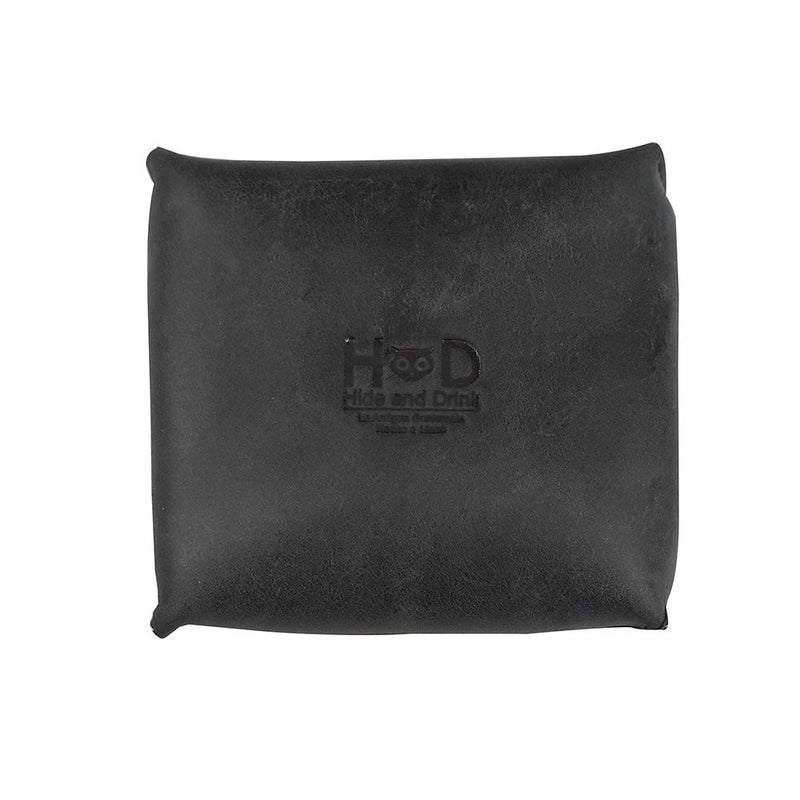 [Australia] - Hide & Drink, Leather Jewelry Pouch, Mini Travel Size Box, Rings & Precious Articles Storage Organizer, Groom & Bridesmaid Wedding Gifts, Handmade :: Charcoal Black 
