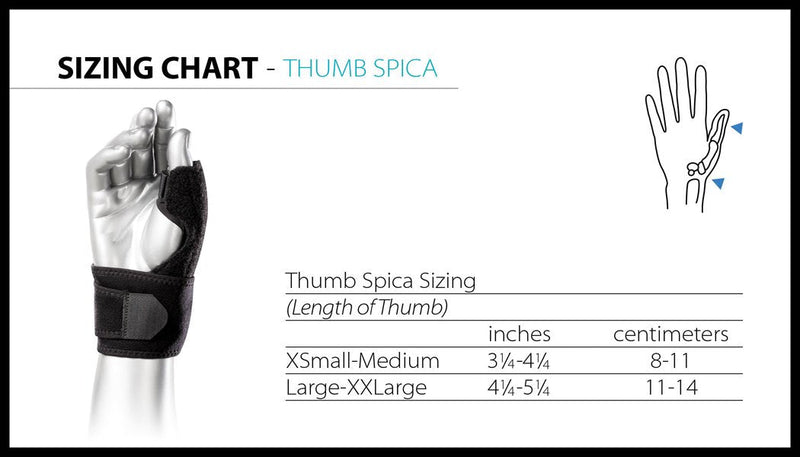 [Australia] - BIOSKIN Thumb Stabilizer Brace - Lightweight, Hypoallergenic Support for Thumb Sprains, De Quervains, Arthritis, and Bursitis Pain - Thumb Spica (XSmall-Medium) X-Small/Medium (Pack of 1) 