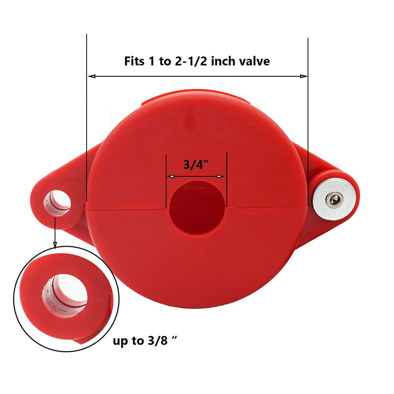 [Australia] - SAWISPHY Gate Valve Lockout 1 to 2-1/2 Inch 2 Pack Lock Out Tag Out Device for Gas, Water Spigot and Faucet Locks Outdoor, Petroleum 