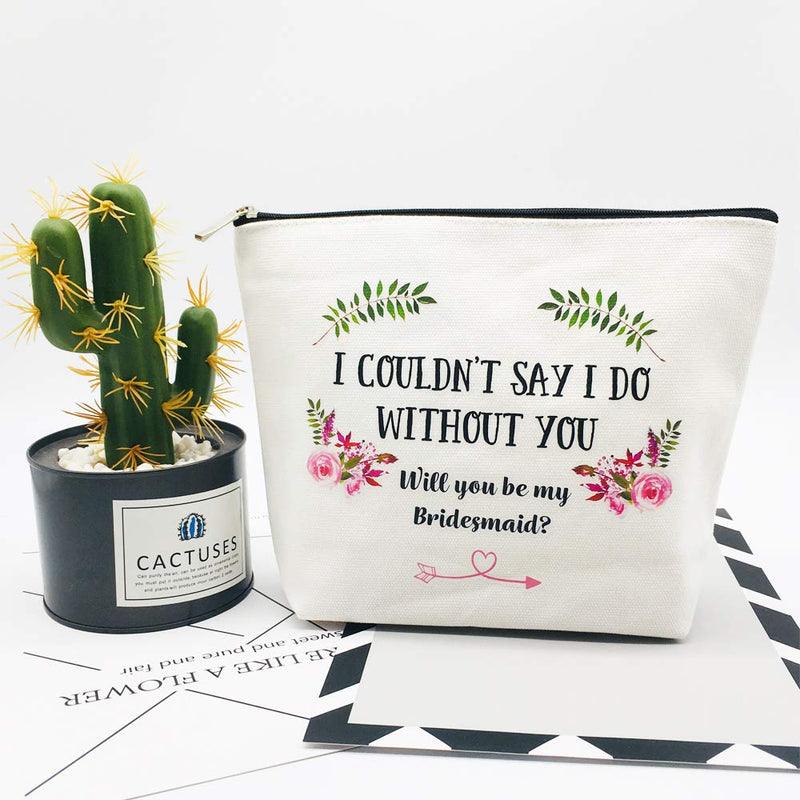 [Australia] - Bridesmaid Gifts for Wedding Bridesmaid Proposal Gifts Maid of Honor Gifts from Bride Emergency Gifts Makeup Bag Bachelorette Party Gifts 