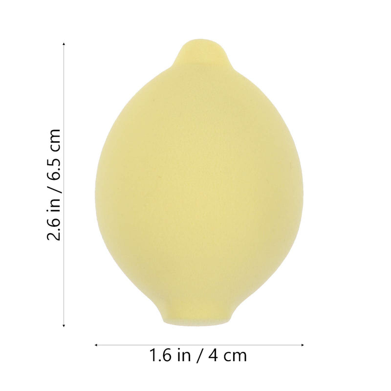 [Australia] - Lurrose 3pcs Blender Foundation Beauty Sponge Cute Fruit Shaped Cosmetics Sponge Blender for Liquid Cream Powder Applicators Yellow Lemon 