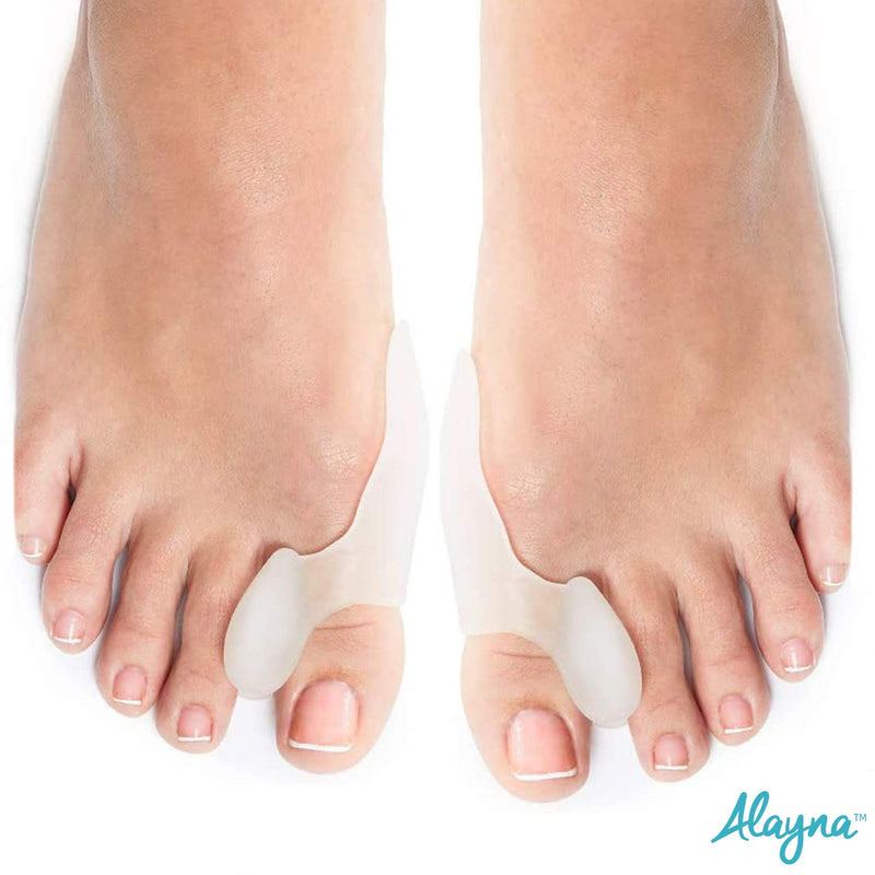 [Australia] - Toe Separators for Overlapping Toes Women Bunion Corrector Toe Spacers 2 Pcs. Bunion Relief Big Toe Gel Cushion Pads Big Toe Spreader Orthopedic Bunion Brace Bunion Guard Wear in Socks & Shoes 1 Pair 