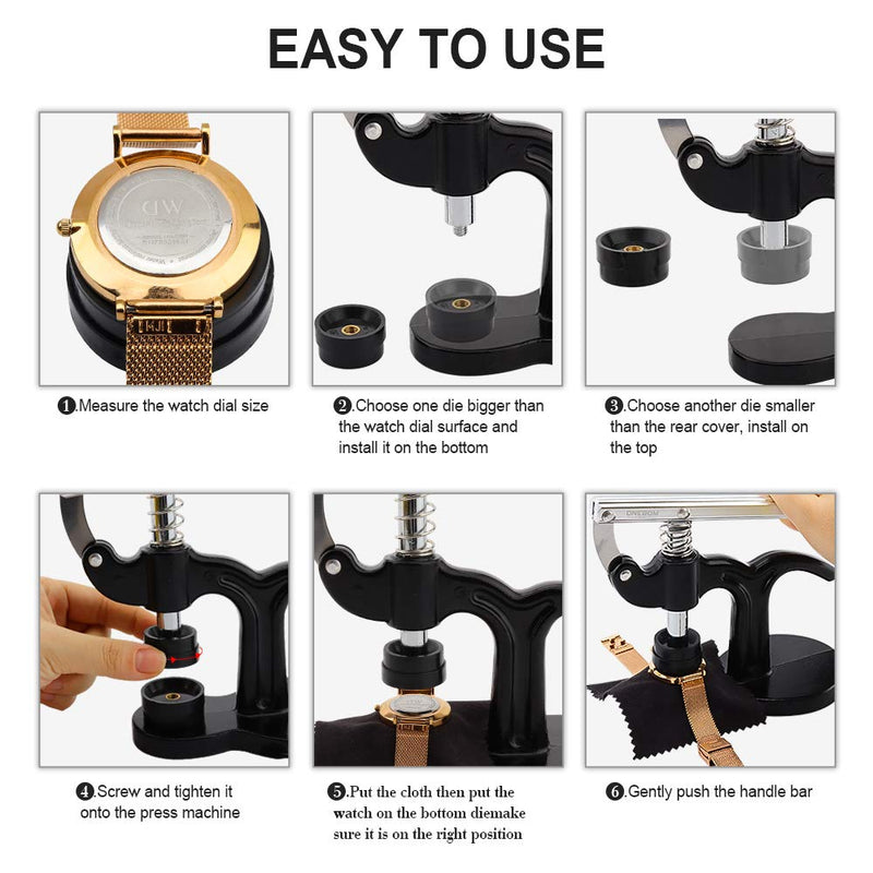[Australia] - ONEBOM Watch Tool Set, Watch Repair Kit Professional with Everything, for Various Kinds of Watch (Watch Press Kit) Watch Press Kit 