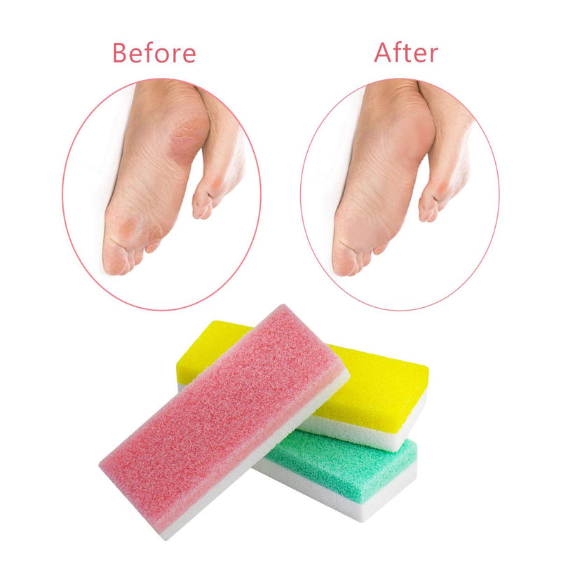 [Australia] - Foot Pumice Stone for Feet, 2 in 1 Double Sided Hard Skin Callus Remover Scrubber Pedicure Exfoliator Tool for Dead Skin Pack of 6 6 Pack 