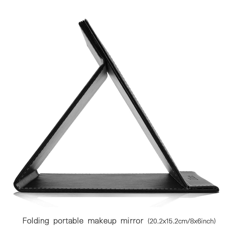 [Australia] - EFAILY Folding Travel Mirror, PU Portable Adjustable Rectangular Ultrathin Mirror, for Travel, Camping,Home (4.3W×2.9L) 4.3W×2.9L 
