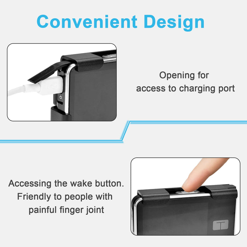 [Australia] - iGuerburn 360° Rotating Case for Tandem tslim X2, Insulin Pump Holder for t Slim/t:Slim G4, t: Holster Belt Clip Not Easy Fall & Break Pump Accessories (Black) Black 
