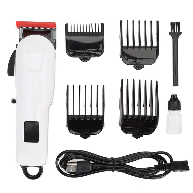 [Australia] - Wireless USB Hair Clipper Kit, Rechargeable Electric Hair Cutting Cutter Machine Tool, Beard Hair Trimmer Shaver for Professional Barber And Home Use 