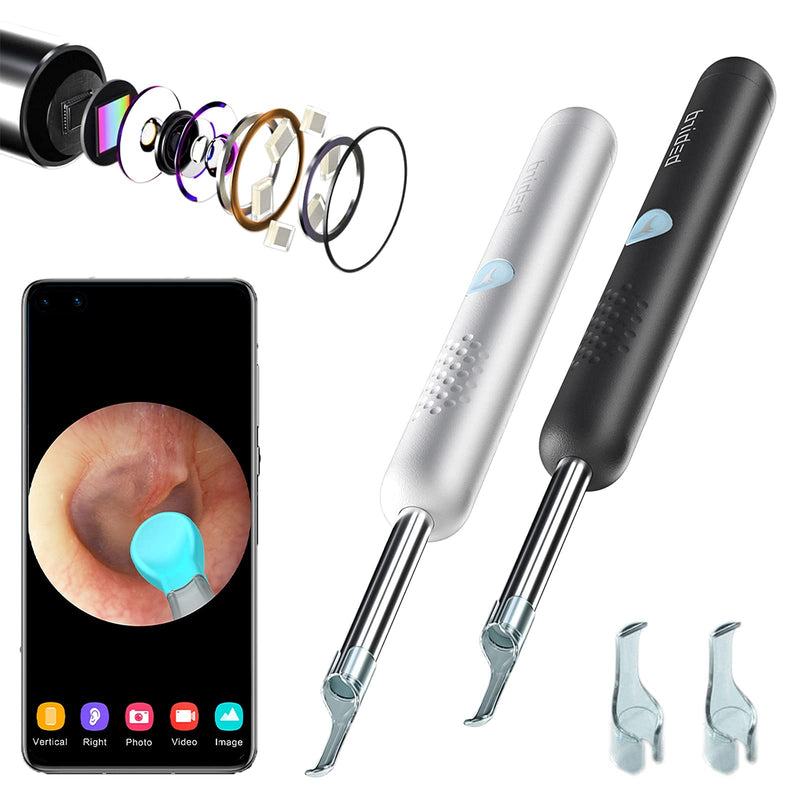 [Australia] - BEBIRD R1 Ear Wax Removal Tool Camera Endoscope, 1080P HD Otoscope Wireless Ear Cleaner with6 Led Lights Compatible with iPhone iPad Smart Phones&Tablets for Kids Adults&Pets (White) White 