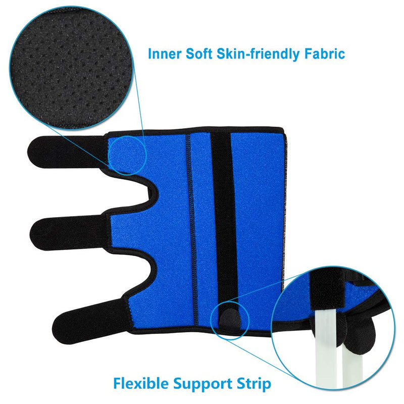 [Australia] - Elbow Brace for Cubital Tunnel Syndrome, Elbow Immobilizer Stabilizer Support Splint for Arthritis Pain Relief Tendonitis at Night Sleeping,Arm brace for Women and Men, Fits Right & Left (Blue, L) Blue 