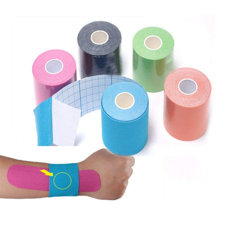 [Australia] - Jabtraxx 6 Rolls 5 m x 5 cm Muscle Support Tape E-Book Application Examples Muscle Support Elastic Strapping Tape Sports Tape 6 Rolls 5 m x 5 cm 