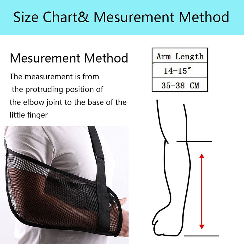 [Australia] - Mesh Arm Shoulder Sling Great Shower Bath Sling Used after rotator cuff Shoulder Surgery Arm Brace Support for Men and Women,Black 