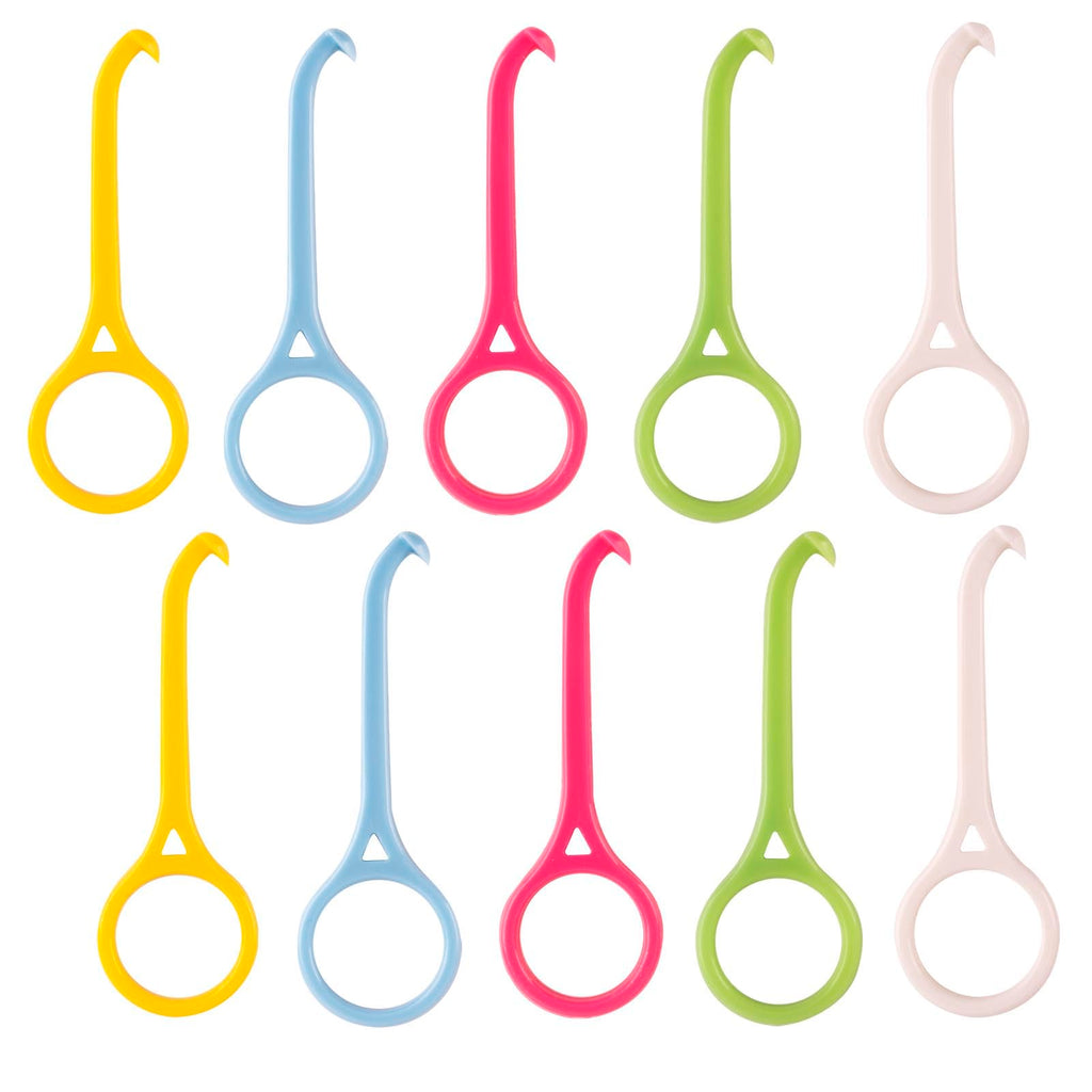 [Australia] - AWAVM 10PCS Dental Braces Removal Hook, Retainer Removal Tool, Invisible Braces Extractor, Braces Remover (Pink, Blue, Yellow, White, Green) 