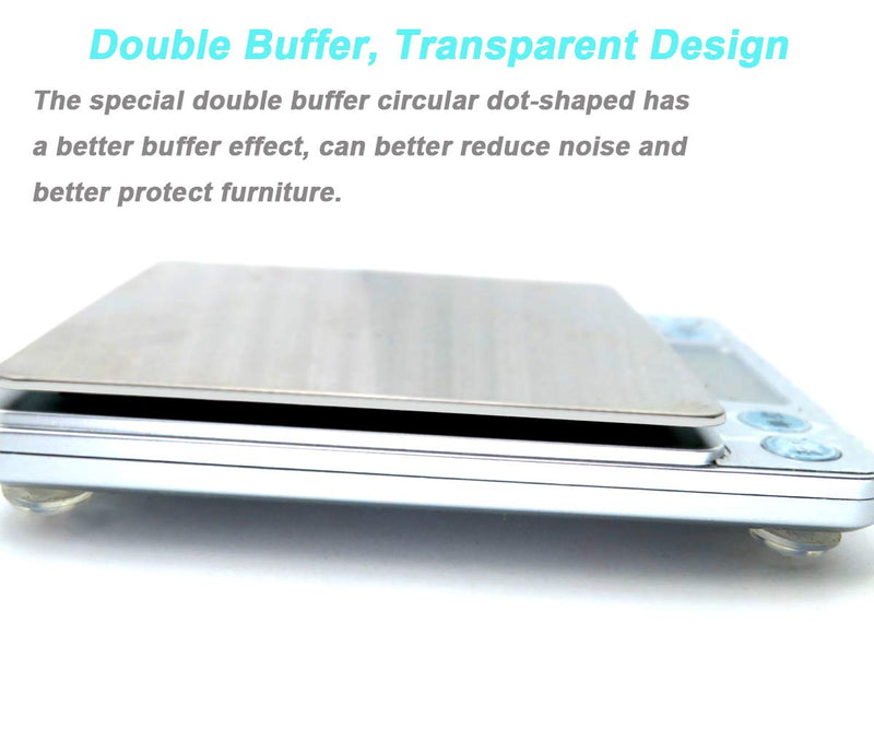 [Australia] - 202 Pcs Combo Pack Clear Adhesive Bumper Pads, Round Spherical Square, Self Adhesive Sound Dampening Transparent Rubber Feet Pads for Cabinet Doors Drawers Glass Tops Picture Frames Cutting Boards 5 Sizes 