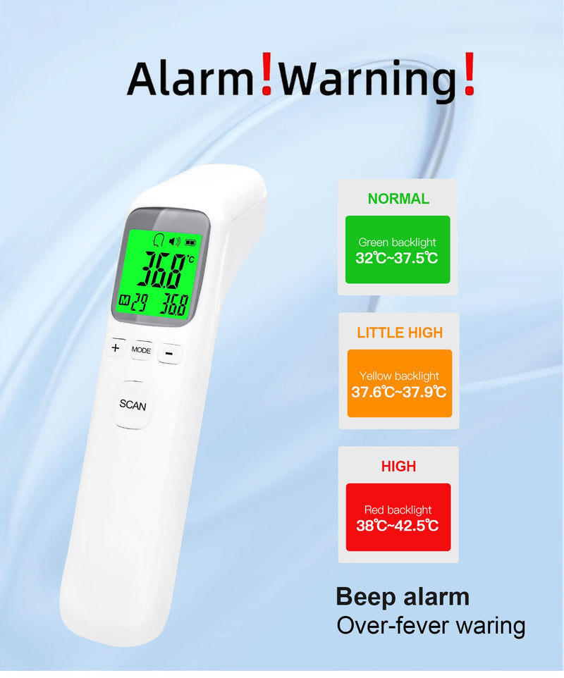 [Australia] - Thermometer for adults and Baby, Digital infrared non contact thermometer with Fever Alarm, LCD Screen, Accurate Reading and Memory Function 