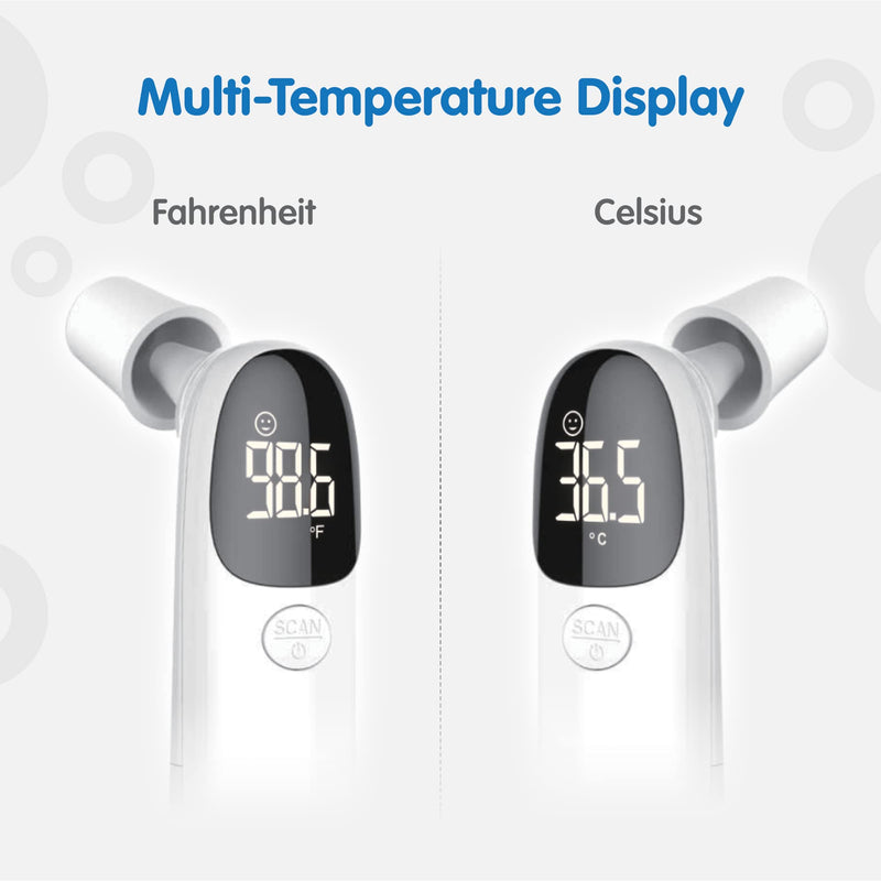 [Australia] - Elepho eTherm Ear & Forehead Non-Contact Thermometer Infrared & Digital Thermometers for Adults, Kids, Babies & Infants Instantly Accurately Reads Temperature Slim Design, Easy to Read Large Display. 