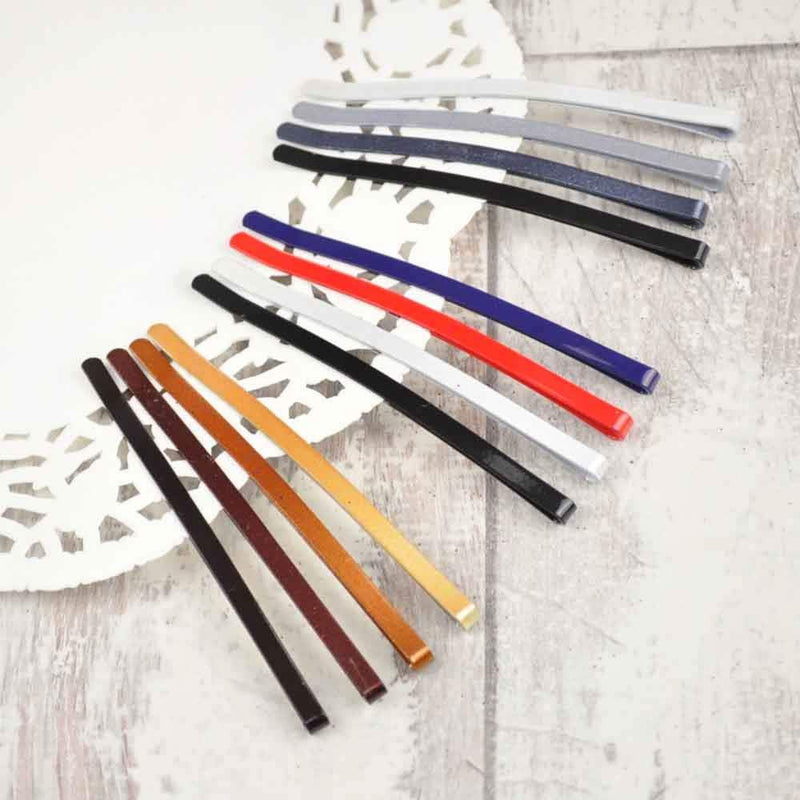 [Australia] - Essential Enhanced Durable Long last Strong Jumbo Metal Bobby Curvy Pin for Thick Hair, A pack of 12 pcs, Black L (Pack of 1) 