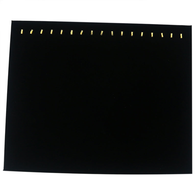 [Australia] - Ogrmar Black Velvet 17 Hook Necklace Jewelry Tray/Display Organizer/Pad/Showcase/Display case (17 Hook Necklace Display) 