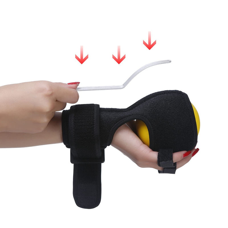 [Australia] - Anti-spasticity Ball Splint Hand Finger for Hand Stroke Hemiplegia Finger Recovery Spasm Dystonia Hemiplegia Finger Training Hand Functional Impairment for Children and Men and Women Medium 