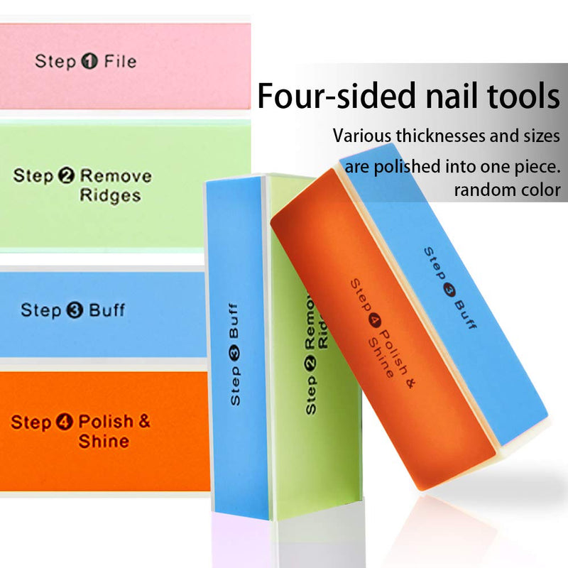 [Australia] - 4 Way Shiny Block / 4 Step Buffing Block Shine Nail Buffer 1 Count (Pack of 1) 
