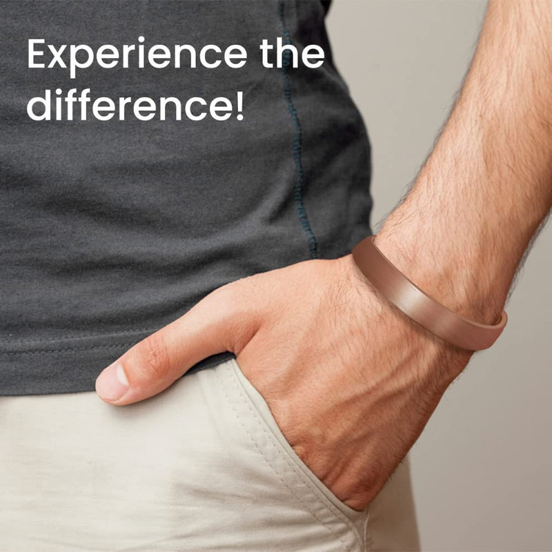 [Australia] - Copper Magnetic Bracelet in Gift Box for Men and Women - Experience The Difference with Pure Copper and 6 Magnets 1 Count (Pack of 1) Plain Copper 