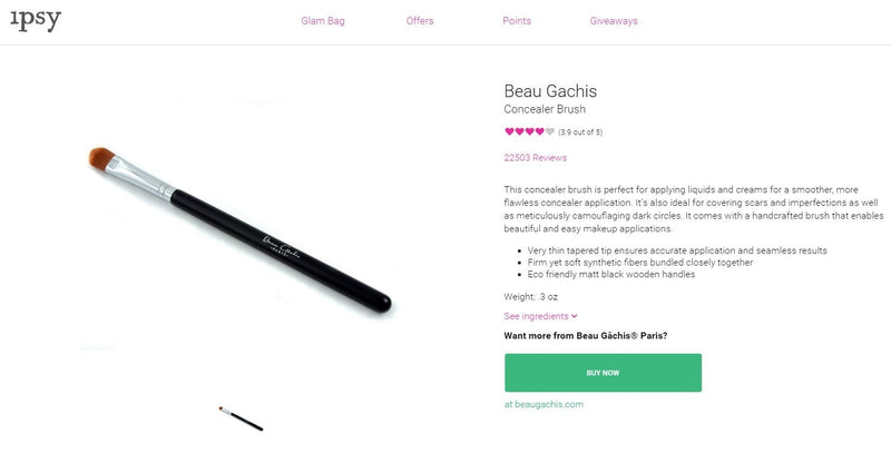 [Australia] - Concealer Brush By Beau Gachis Cosmetics 