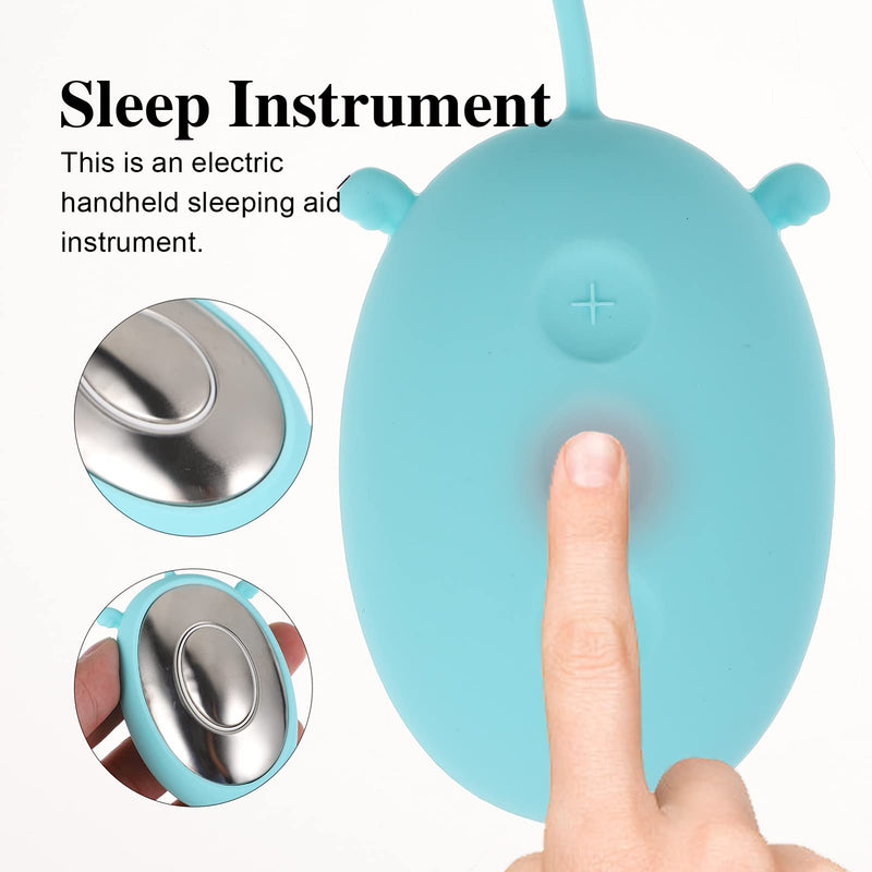 [Australia] - Healifty Mini Sleep Aid Handheld Microcurrent Rechargeable Sleep Device Holding Sleep Aid Instrument for Adults Relief Anxiety Pressure Improve Sleep Blue 