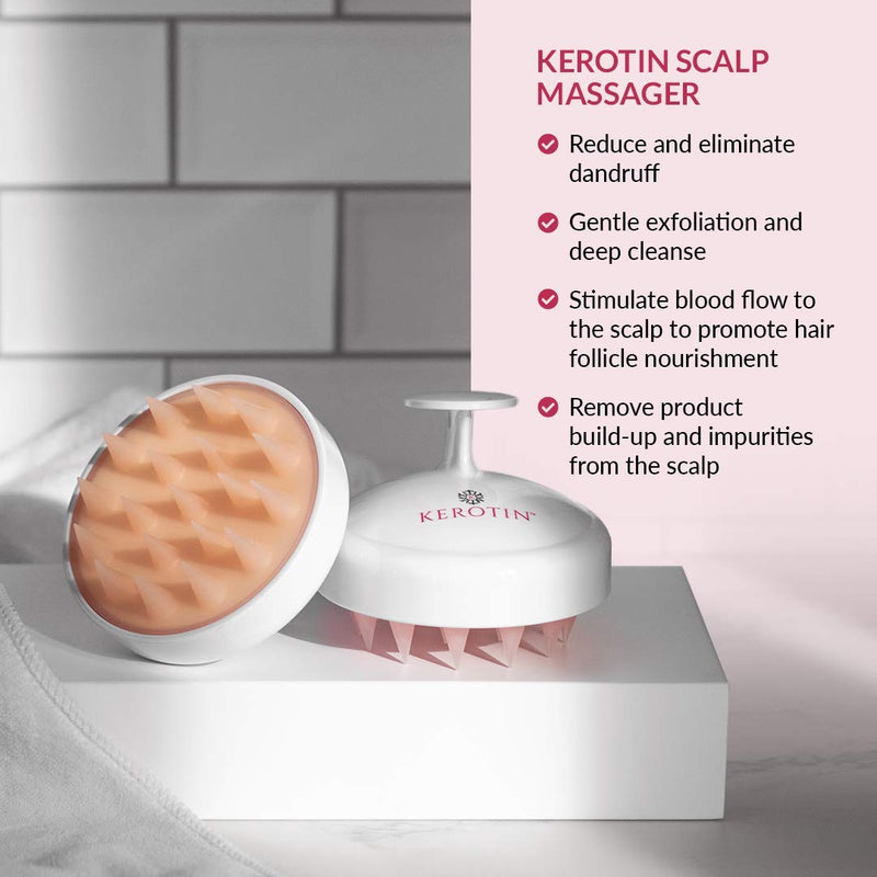 [Australia] - Kerotin Scalp Massager Stimulates The Scalp, Promotes Hair Growth, Improves Circulation, and Reduces Stress 