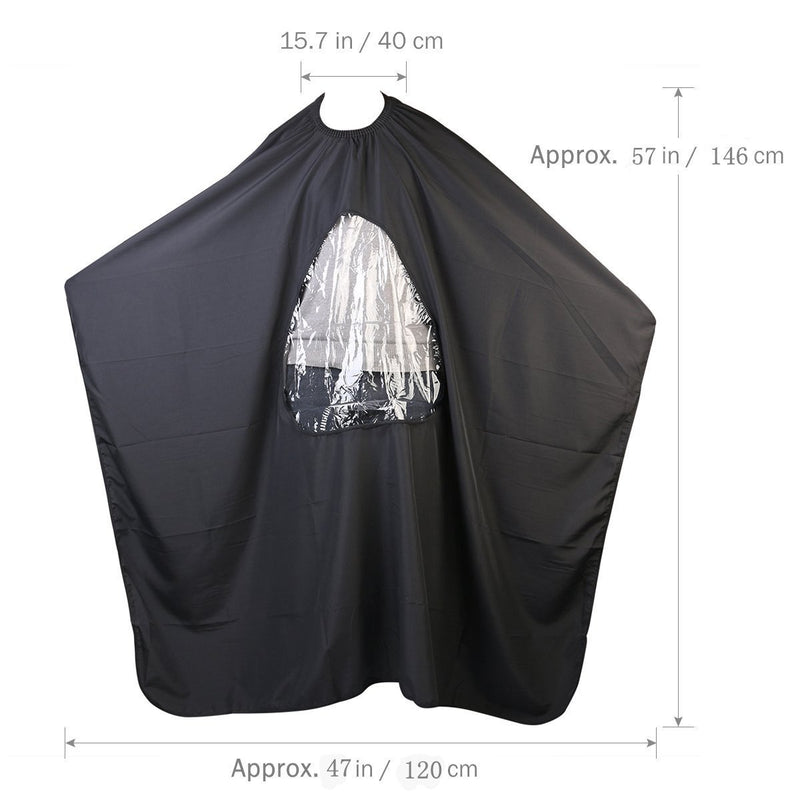 [Australia] - traderplus Hair Cutting Gown Cape with Viewing Window Hairdresser Barber Stylist Hair Cut 57x47 