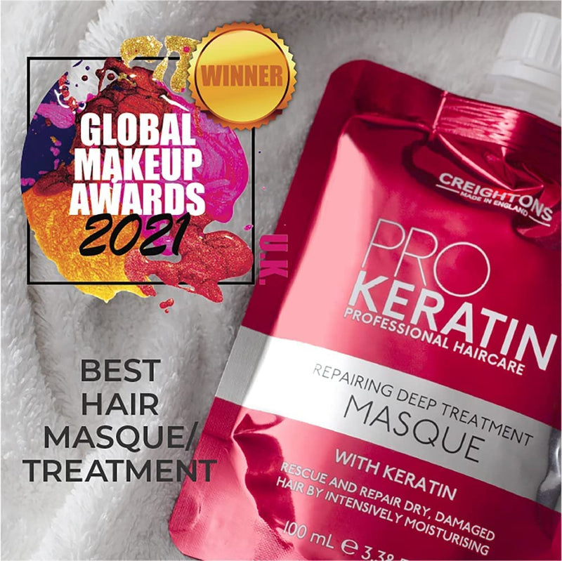 [Australia] - Creightons Pro Keratin Repairing Deep Treatment Masque (100ml) - Formulated with Keratin. Rescue and Repair Dry, Damaged Hair by Intensively Moisturising 