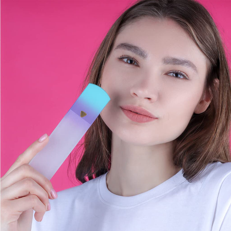 [Australia] - Glass Foot File, Foot Callus Remover and Foot Sander by Bona Fide Beauty Premium Czech Glass Nail File Sea Spritz 