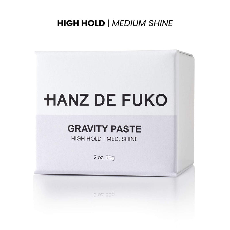 [Australia] - HANZ DE FUKO Gravity Paste | Premium Styling Paste with Effortless High-Hold Low-Gloss Shine Finish | All Hair Types | 56g 