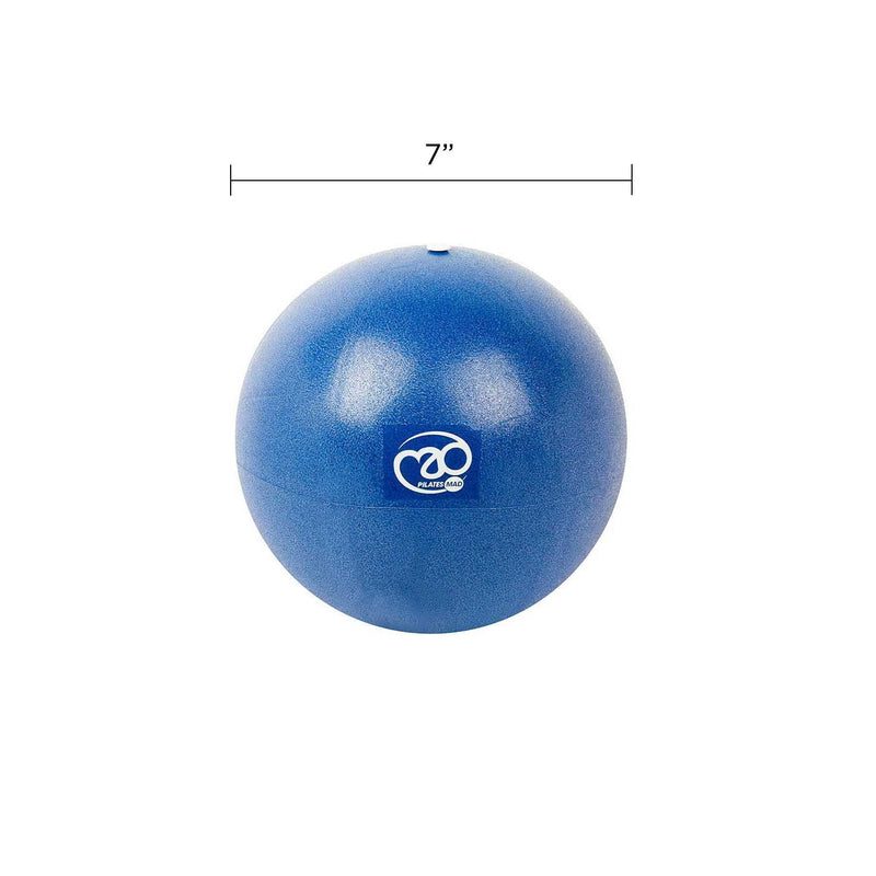 [Australia] - Fitness Mad Exer-Soft Stability Ball, Soft Pilates Ball, 3 Sizes: 7”, 9” & 12”, Mini Gym Ball for Pilates, Yoga, Core Training and Physical Therapy 7 Inch Blue 