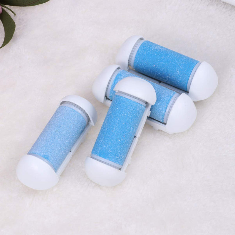 [Australia] - HEALLILY 4pcs Pedicure Refills Callus Remover Replacement Roller Heads Foot Dead Skin Remover Rollers Blue 