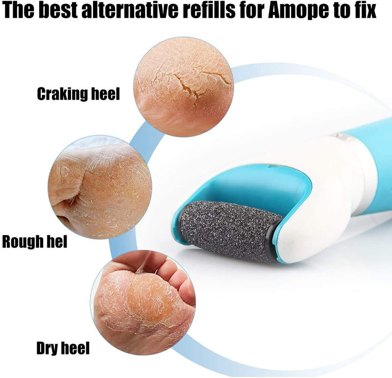 [Australia] - Premium 5 Extra Coarse & 5 Regular Coarse Replacement Refill Roller for Amope Pedi Refills Electronic Perfect Foot File 5 Black Extra & 5 Blue Regular Coarse 