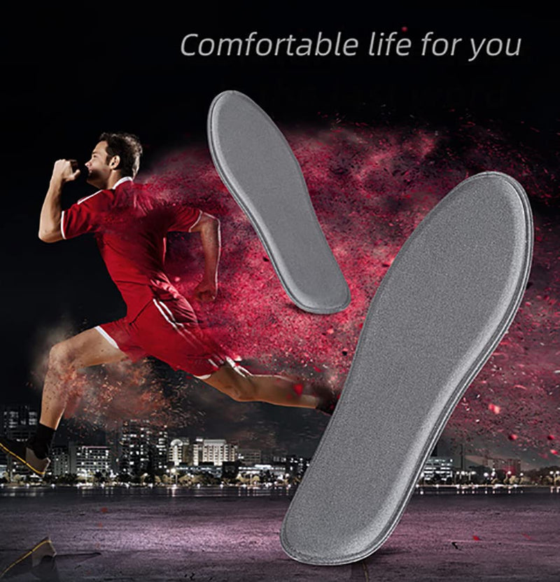 [Australia] - Memory Foam Insoles Shoe Inserts for Women, Comfort Cushioning Inner Soles Shoe Liners for Sneakers Sport Shoes Work Boots, 2 Pairs (Women 9.5/ Men 8.5) Women 9.5/ Men 8.5 