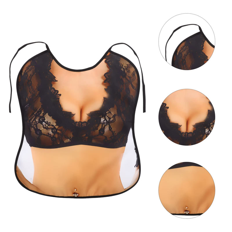 [Australia] - Beavorty Funny Adult Bibs Feeding Apron Washable Eating Clothing Protectors Baby for Adult Senior Elderly Disable Women and Men Dining Mealtime As Shown-2 
