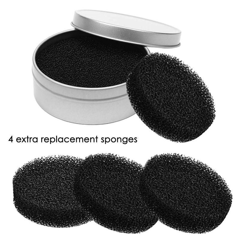 [Australia] - Set of 8, Brush Color Removal Sponge, findTop 4 Pieces Makeup Brush Quick Cleaner Sponge with 4 Replacement Sponges 