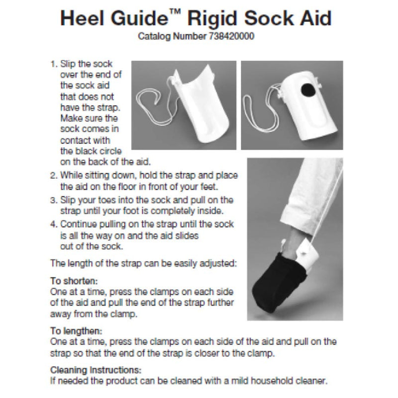 [Australia] - Maddak Ableware Rigid Sock and Stocking Aid with Patented Heel Guide (738420000) 
